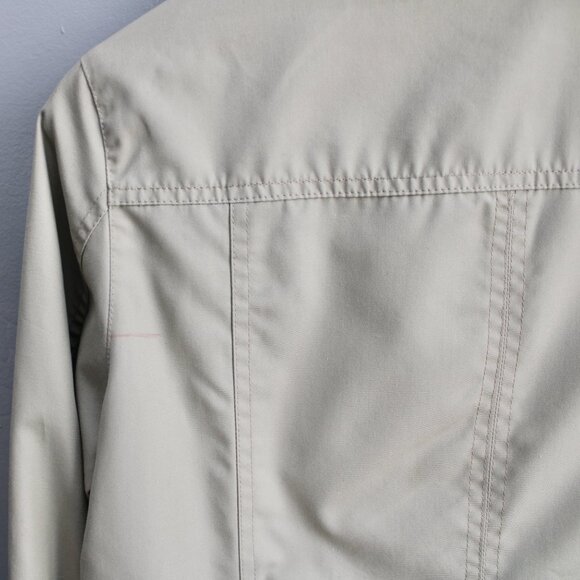 Classic Elements VTG Y2K Tan Khaki Utility Weather Resistant Jackets Size Small - Picture 10 of 11